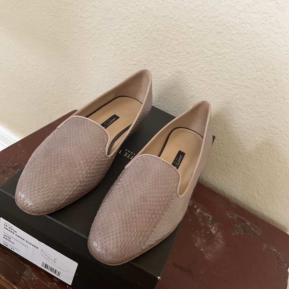 Lafayette 148 NY Snake Siena Slipper- 7- New In Box